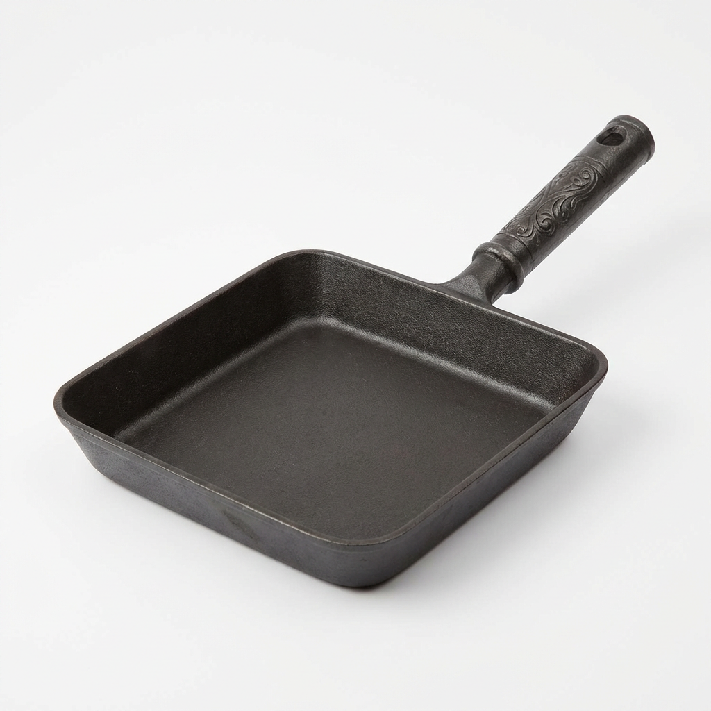Pre-Seasoned Cast Iron Square Skillet Pan