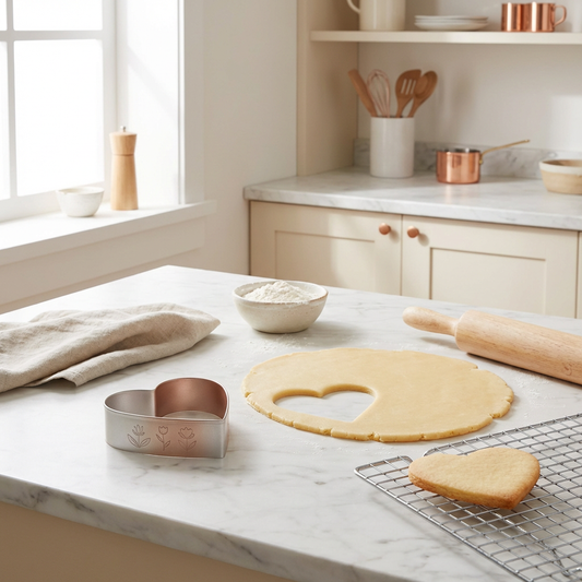 Heart-Shaped Stainless Steel Cake Ring Mold