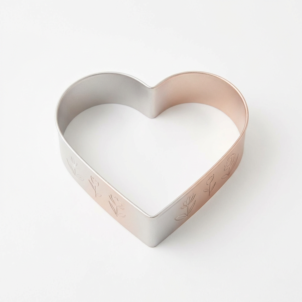 Heart-Shaped Stainless Steel Cake Ring Mold