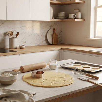 Heart-Shaped Stainless Steel Cake Ring Mold